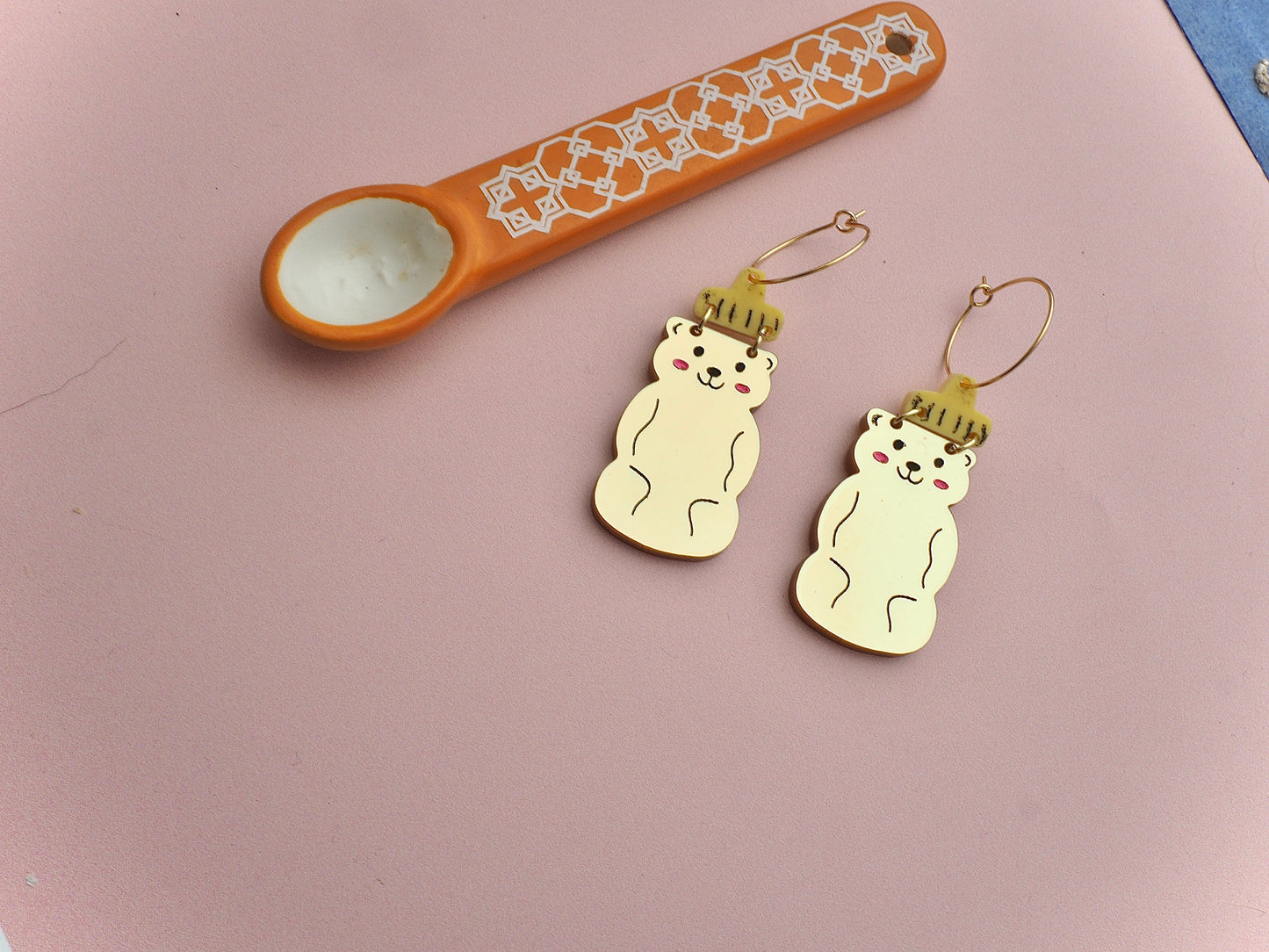Honey Bear earrings