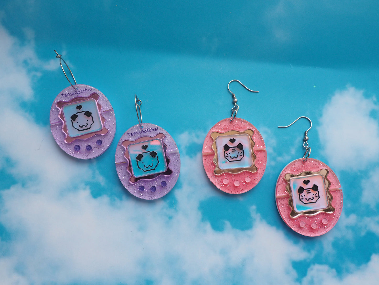 TamaGotcha! Inspired Acrylic Earrings