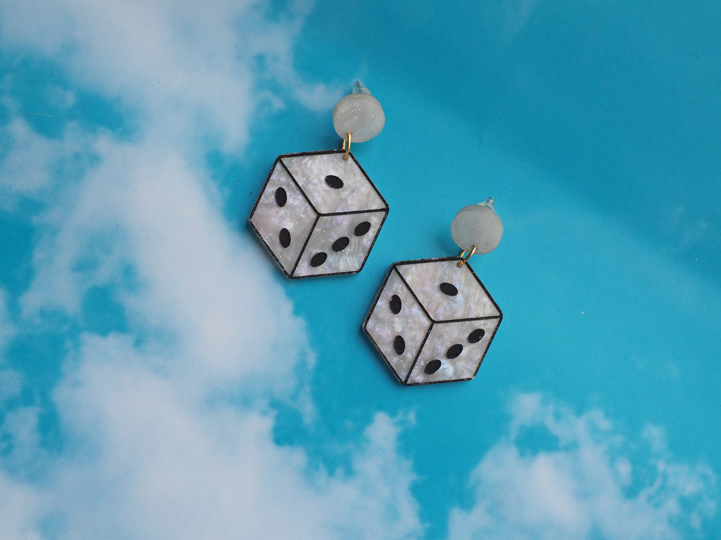 Dice Acrylic Earrings