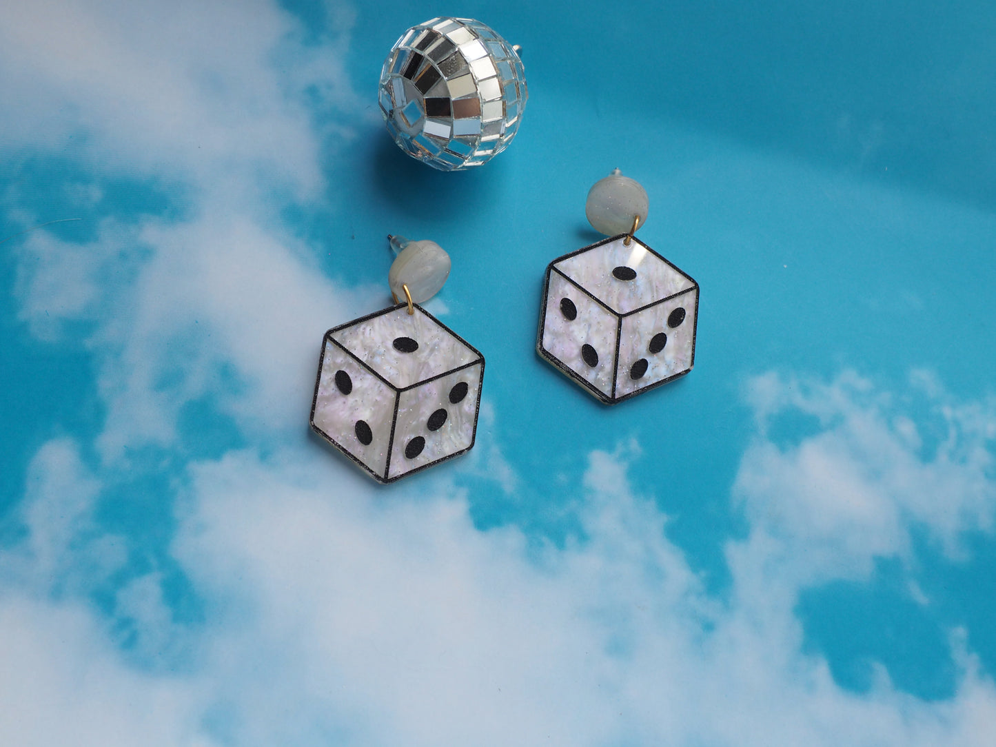 Dice Acrylic Earrings