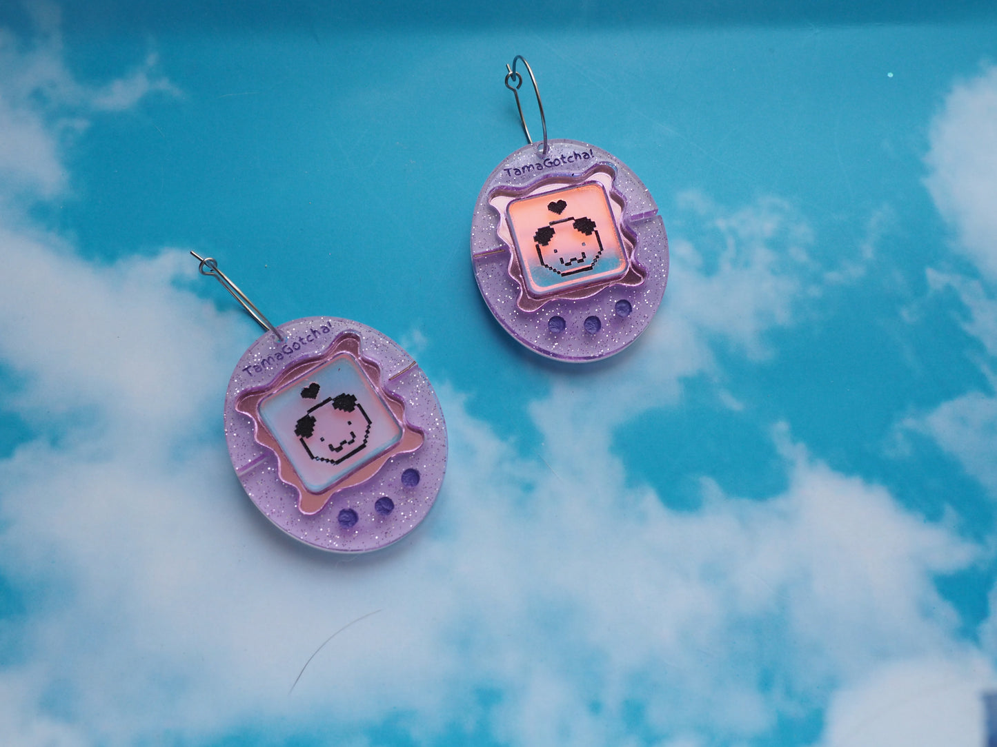 TamaGotcha! Inspired Acrylic Earrings