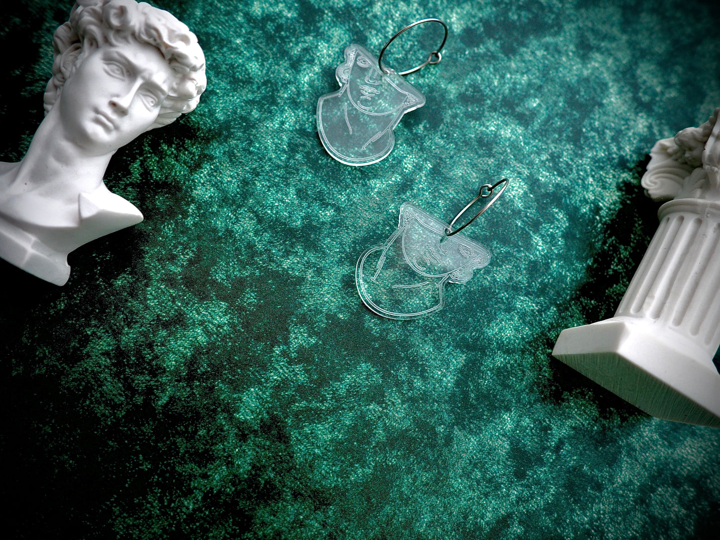 Pompeii sculpture remnant earrings