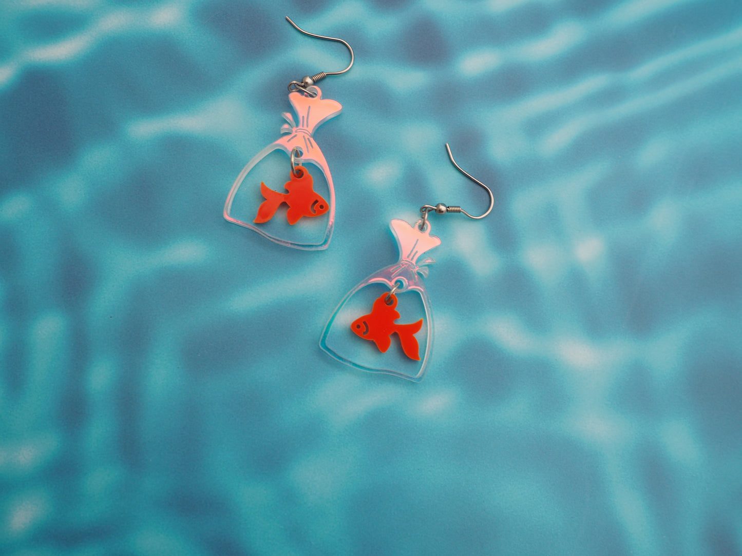 Fish in a Bag earrings