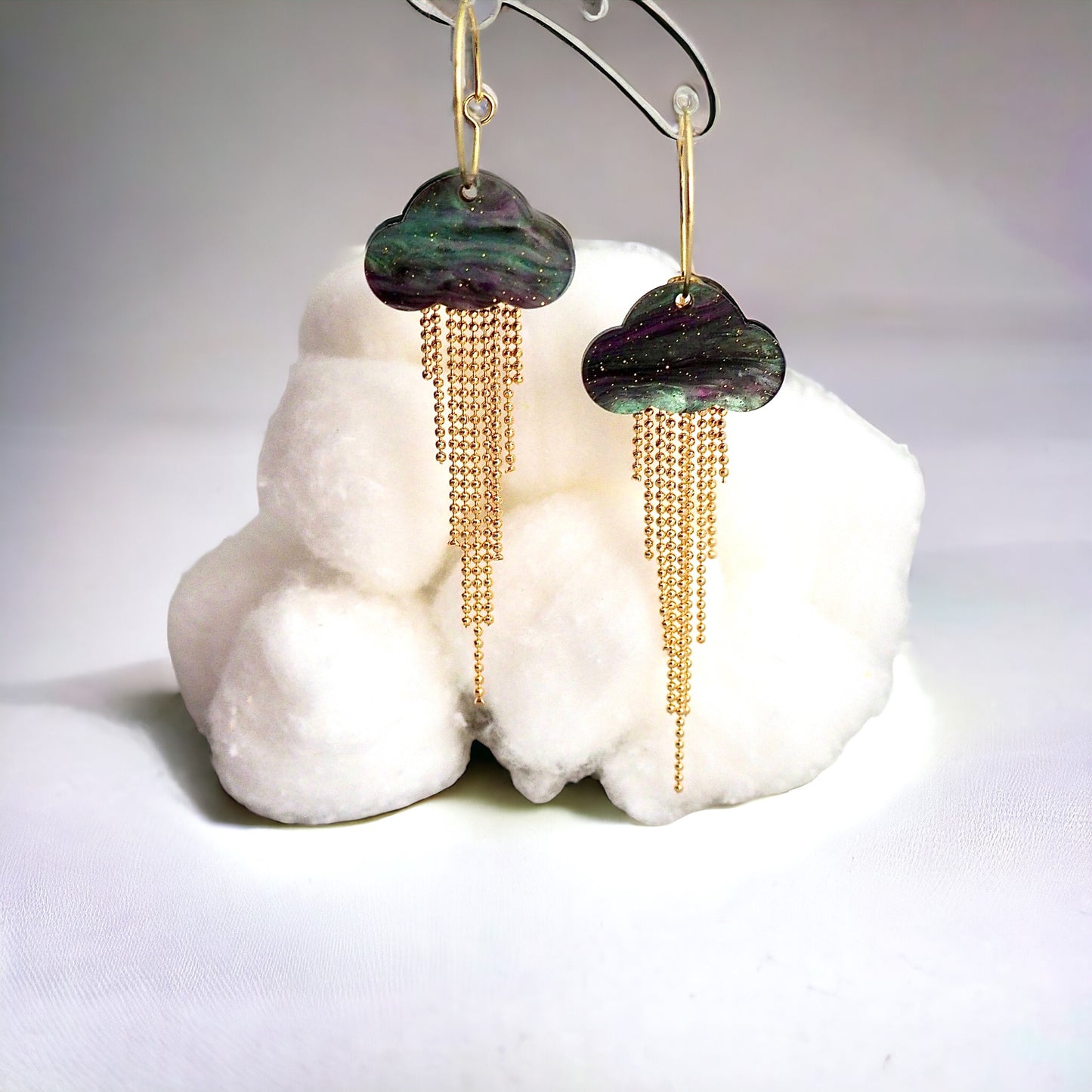 Cloud Chaser earrings—Northern Lights