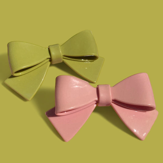 Coquette Bow French barrette