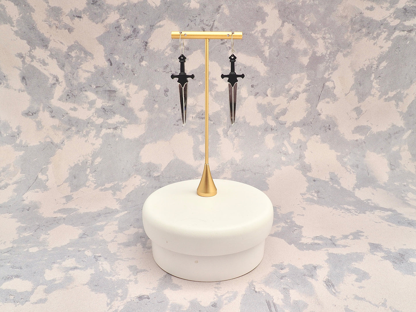 Medieval Sword acrylic earrings
