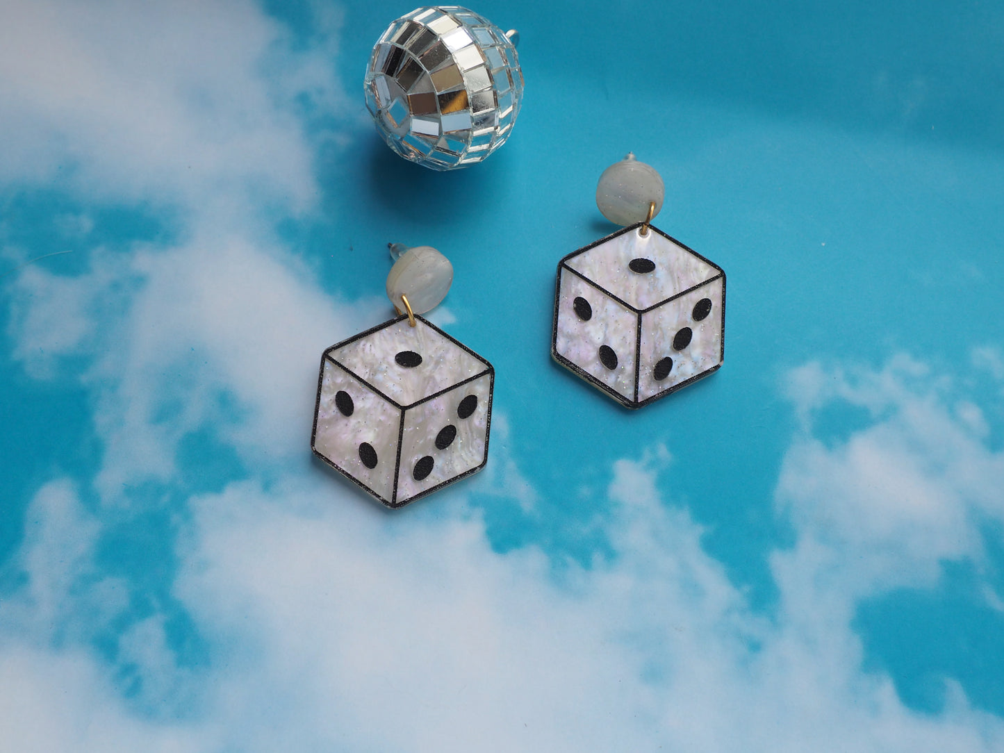 Dice Acrylic Earrings