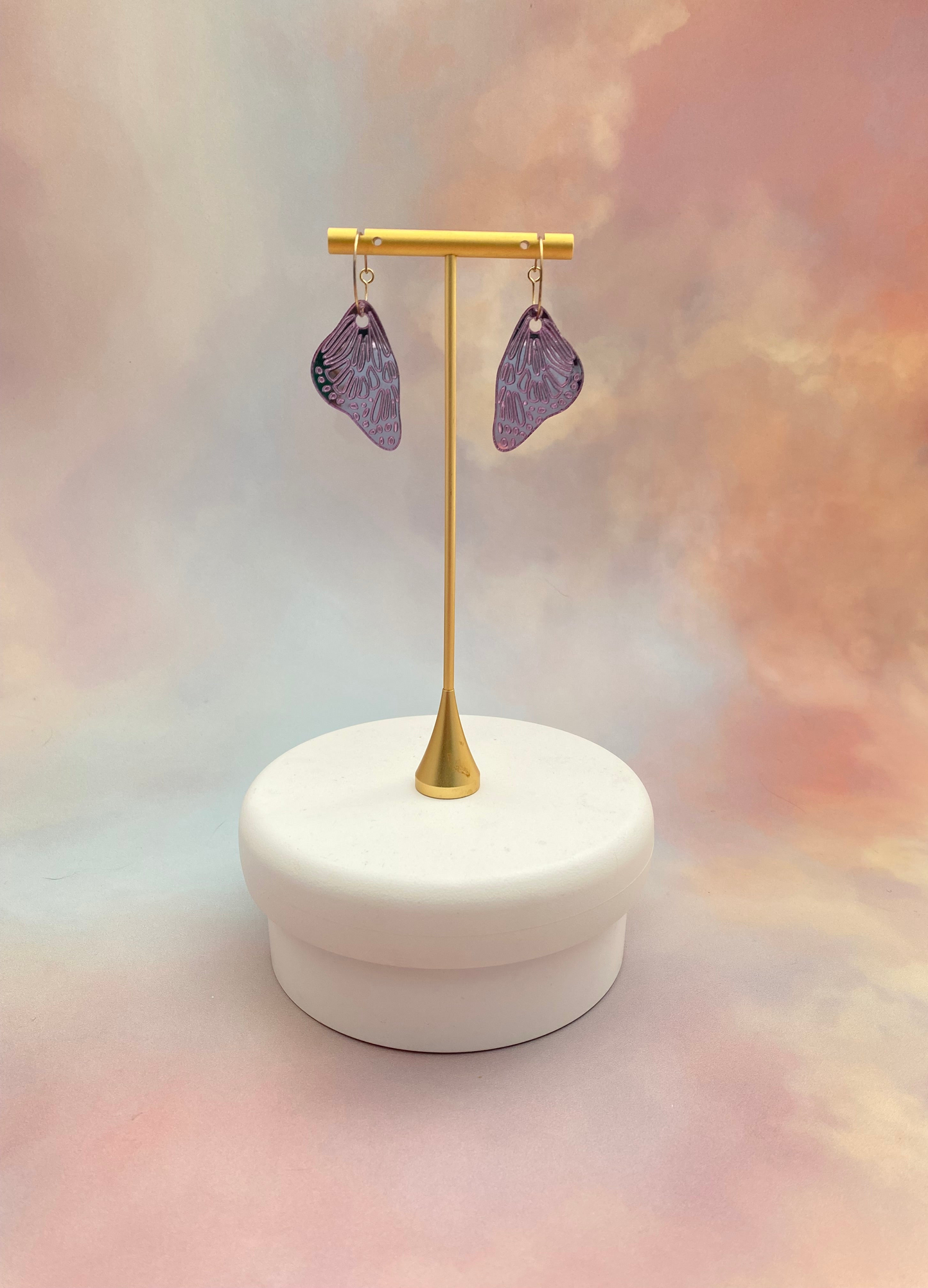 Butterfly Wing acrylic earrings