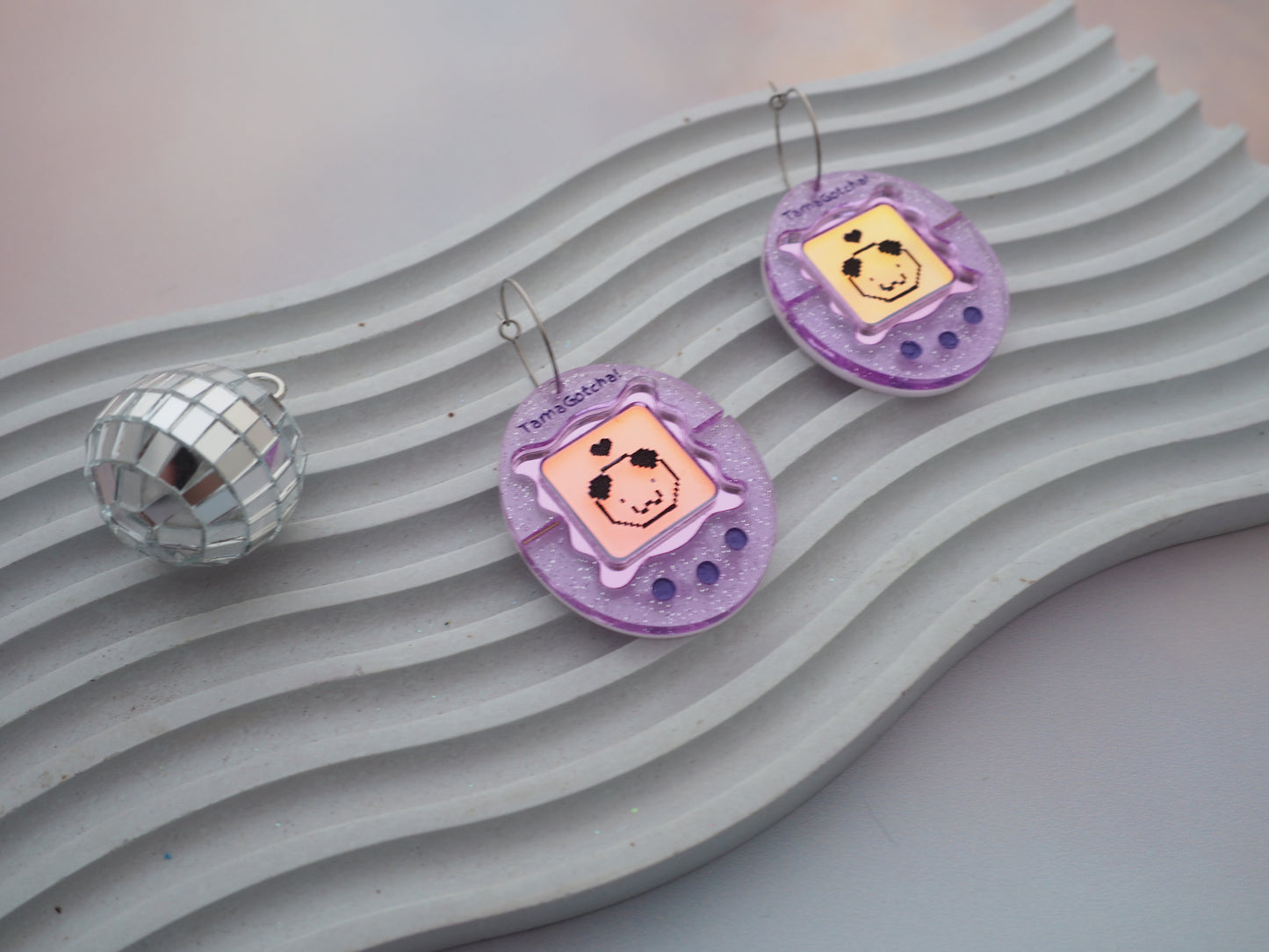 TamaGotcha! Inspired Acrylic Earrings