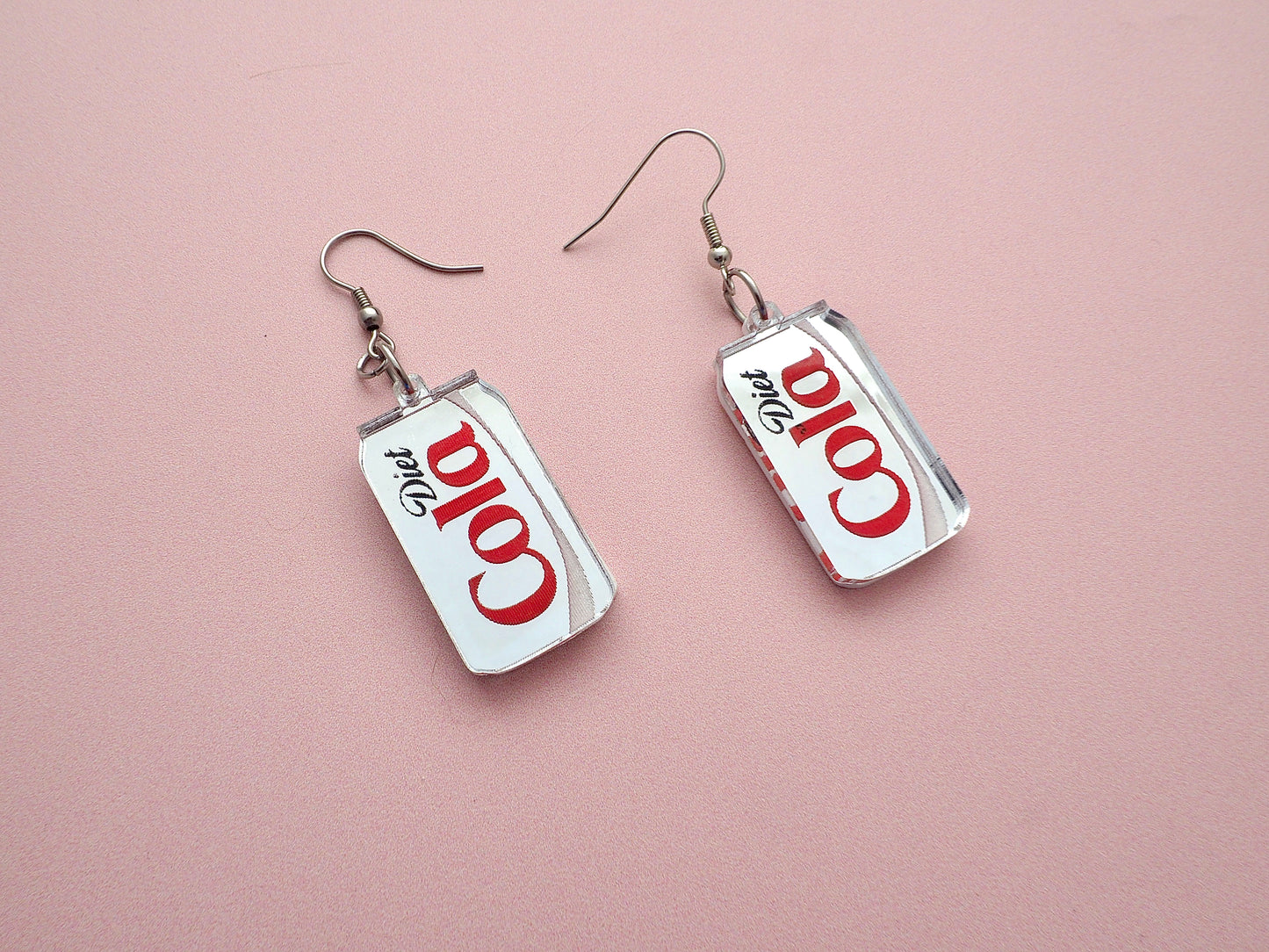 Diet Cola acrylic earrings