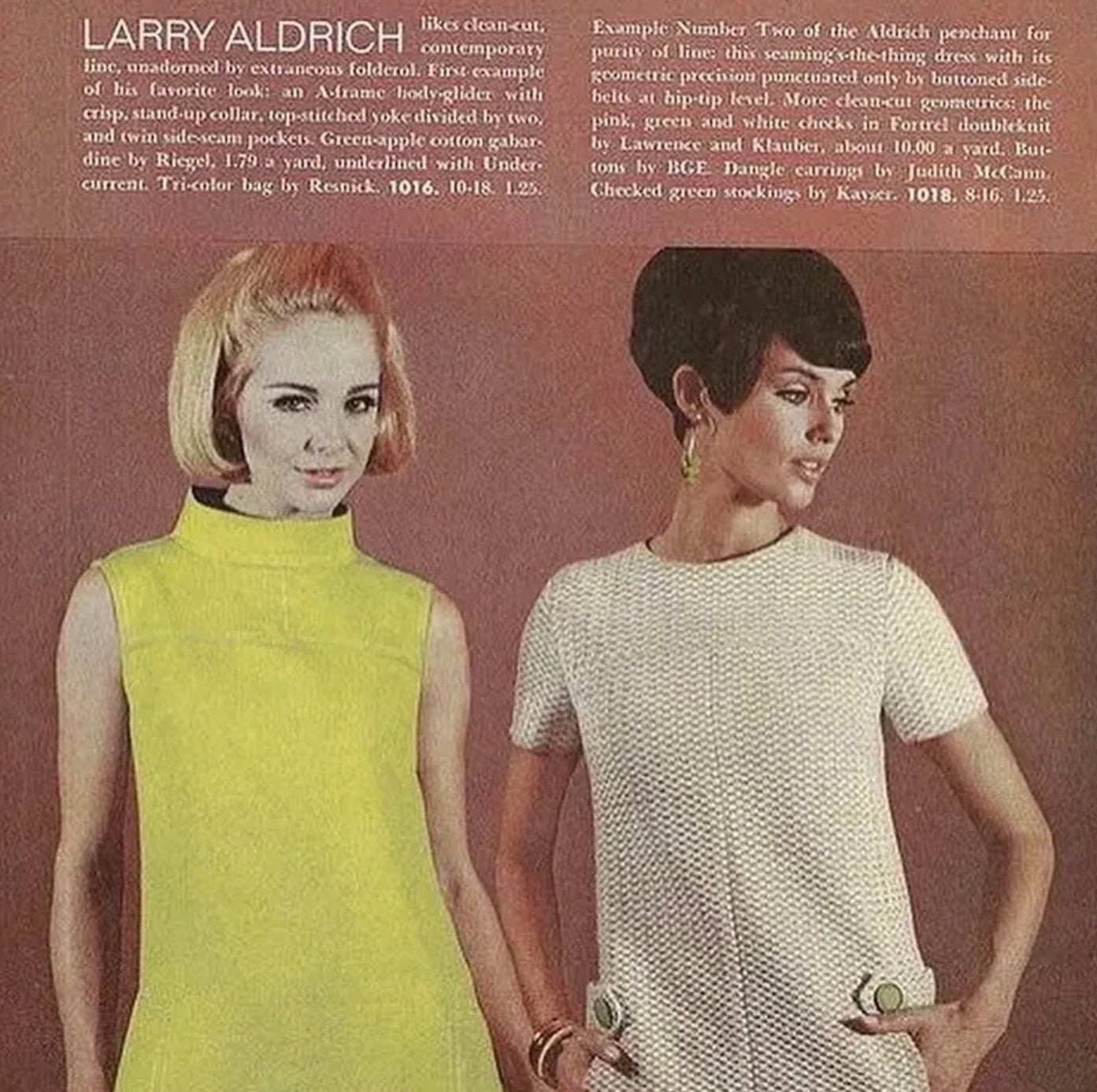 1960’s Mod Larry Aldrich dress—S