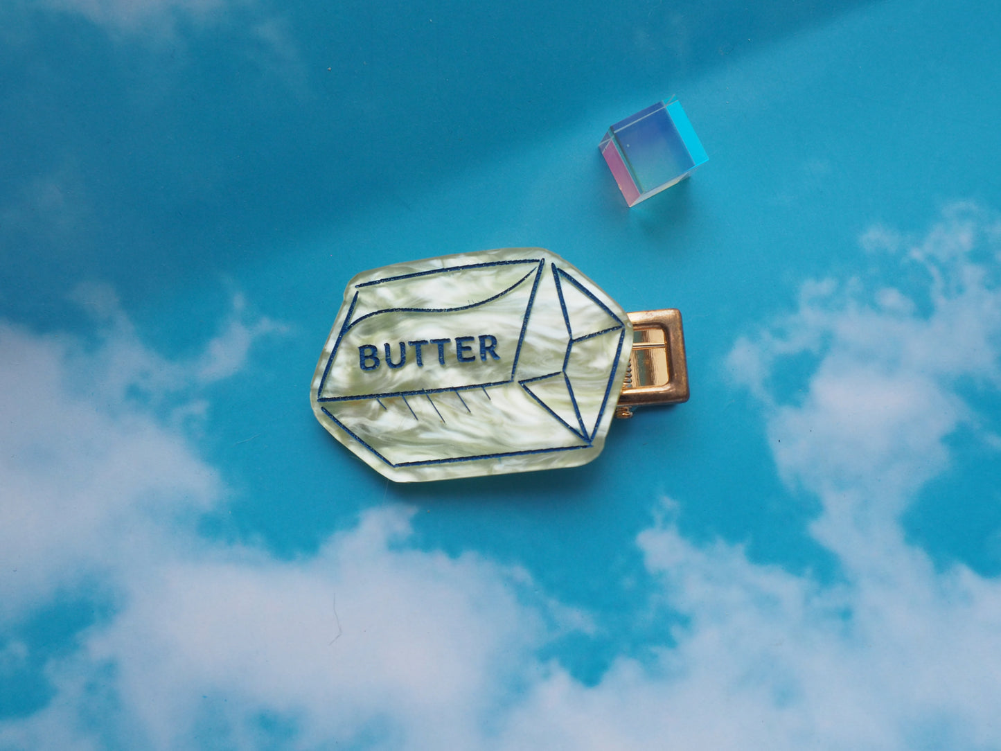 Butter Is Life Hair clip