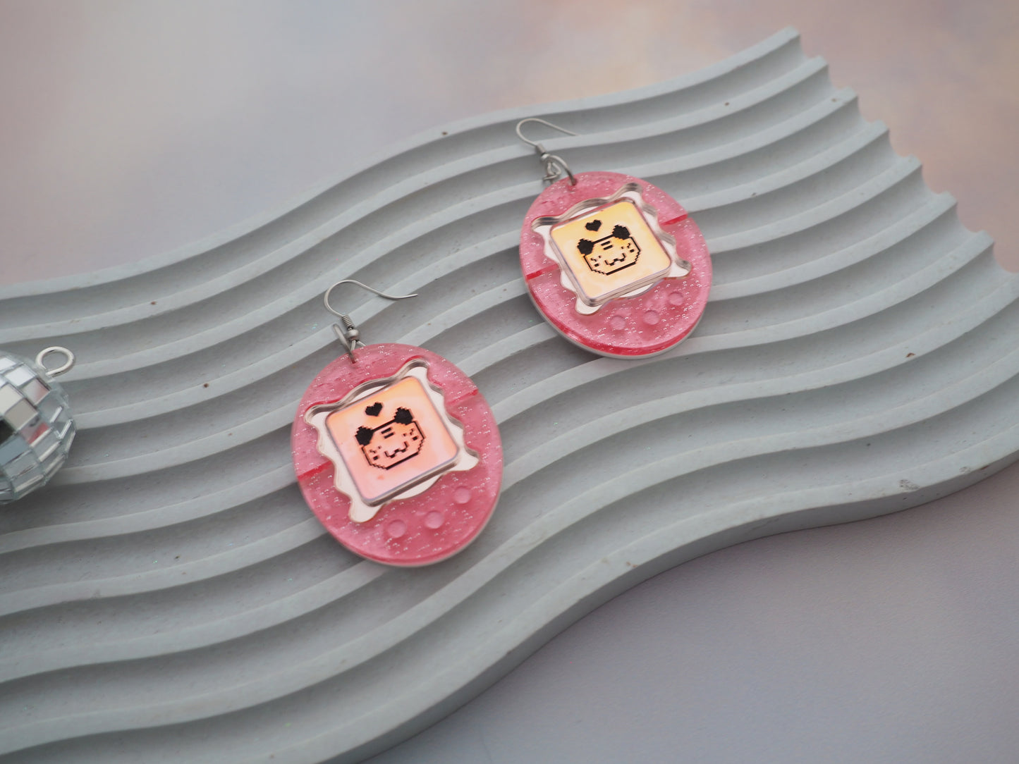 TamaGotcha! Inspired Acrylic Earrings