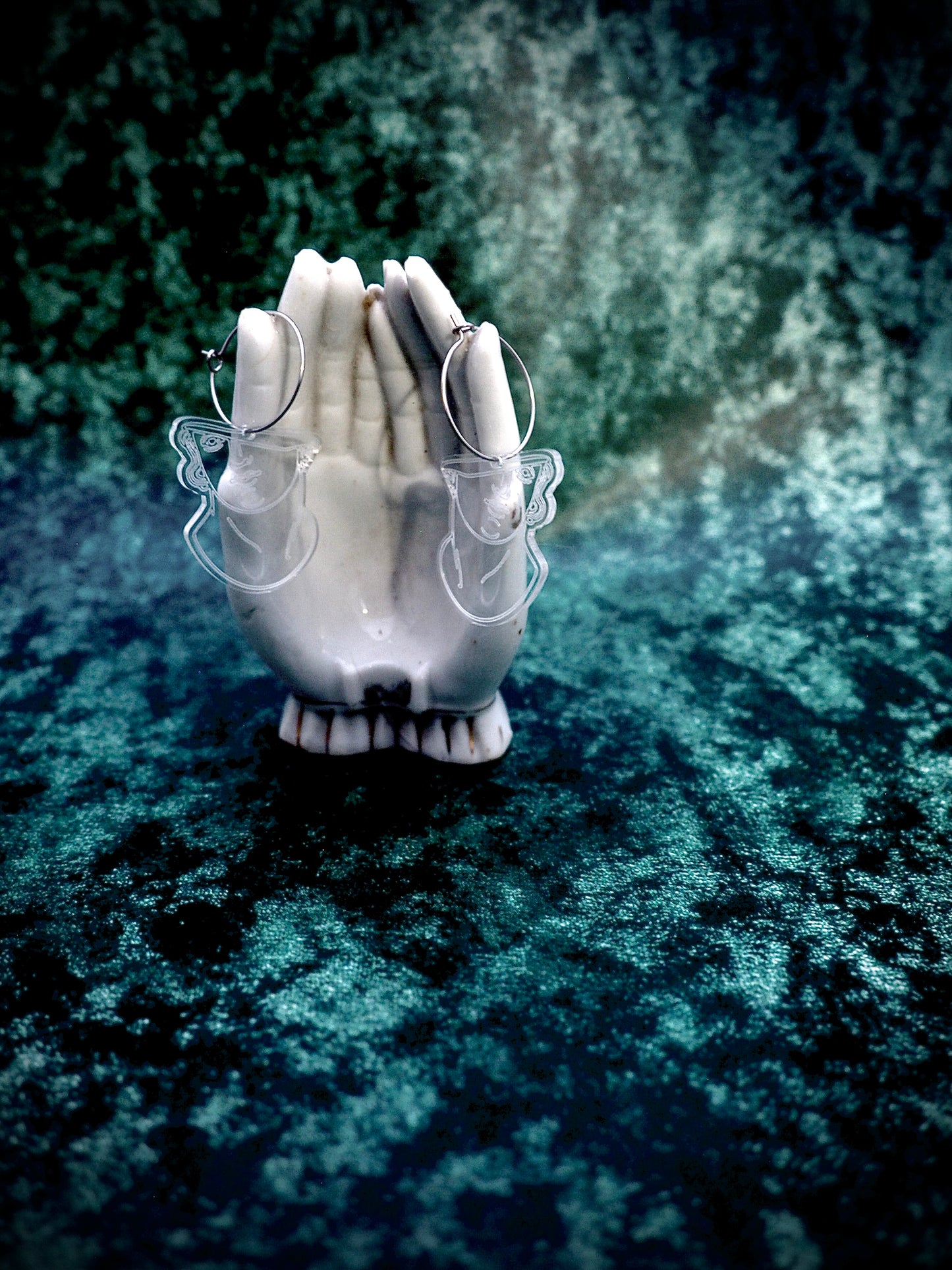 Pompeii sculpture remnant earrings