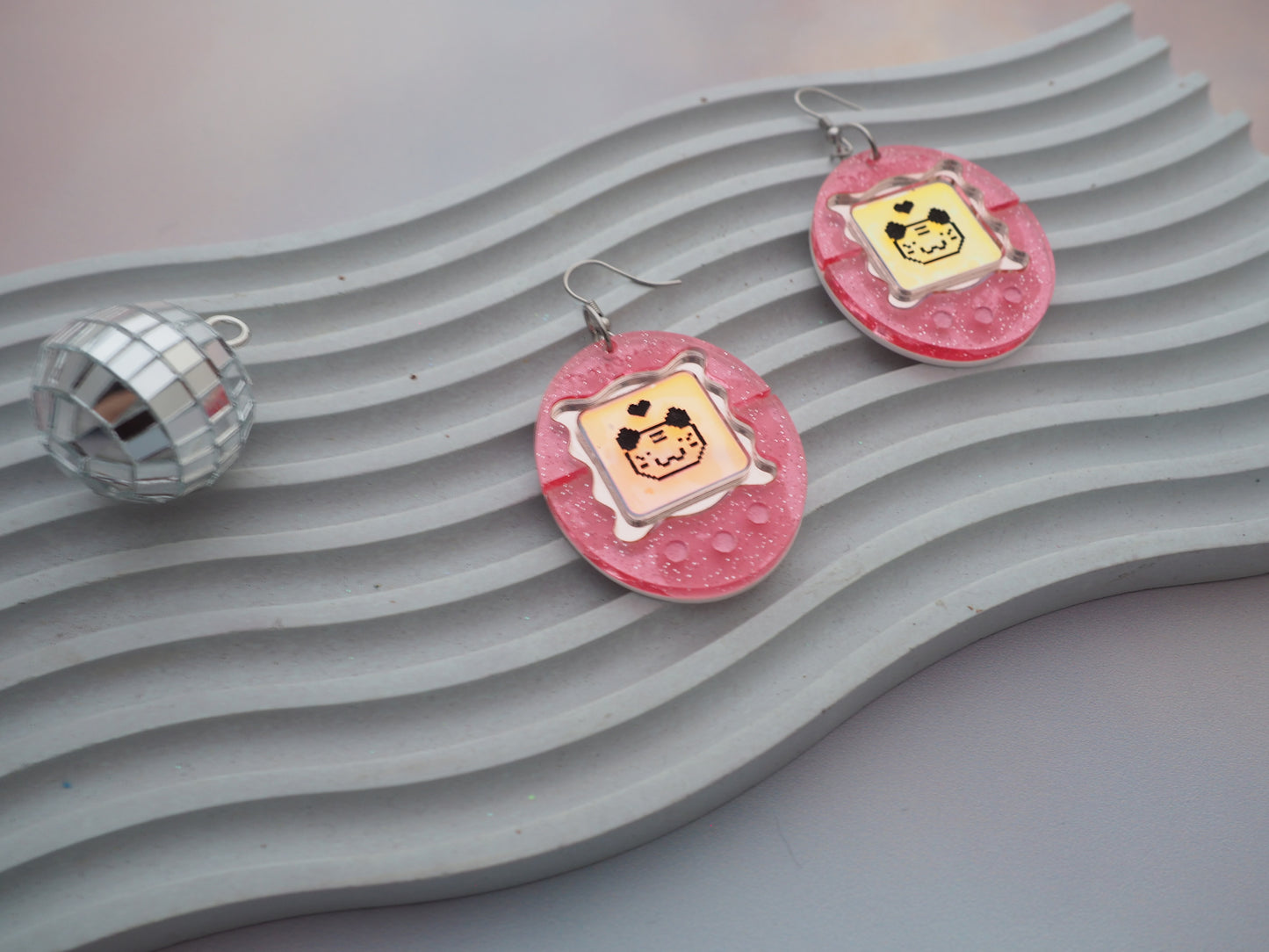 TamaGotcha! Inspired Acrylic Earrings