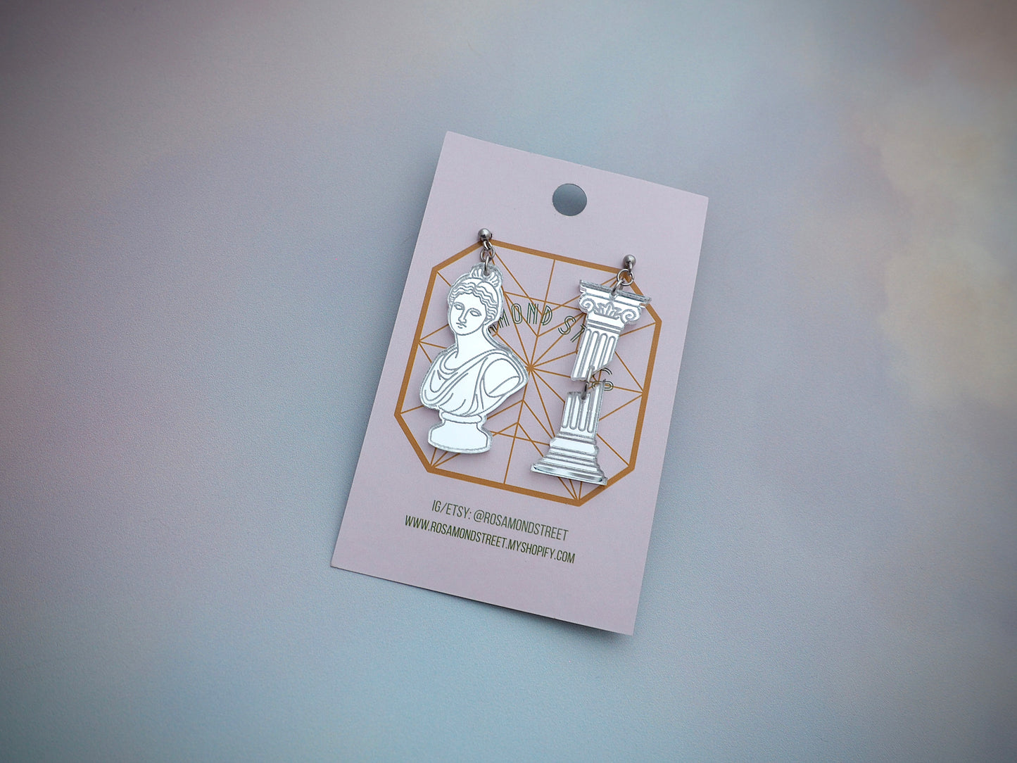 Ruins of Pompeii earrings