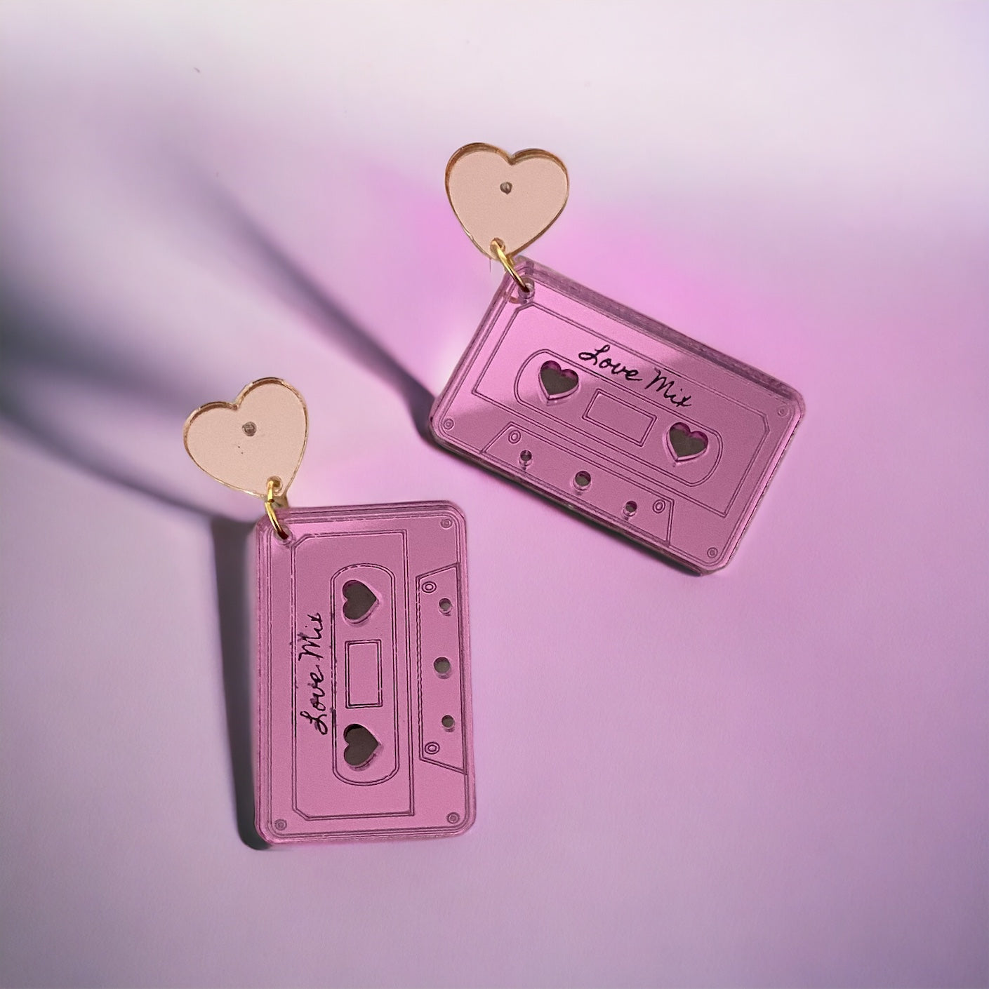 Retro Cassette Tape earrings