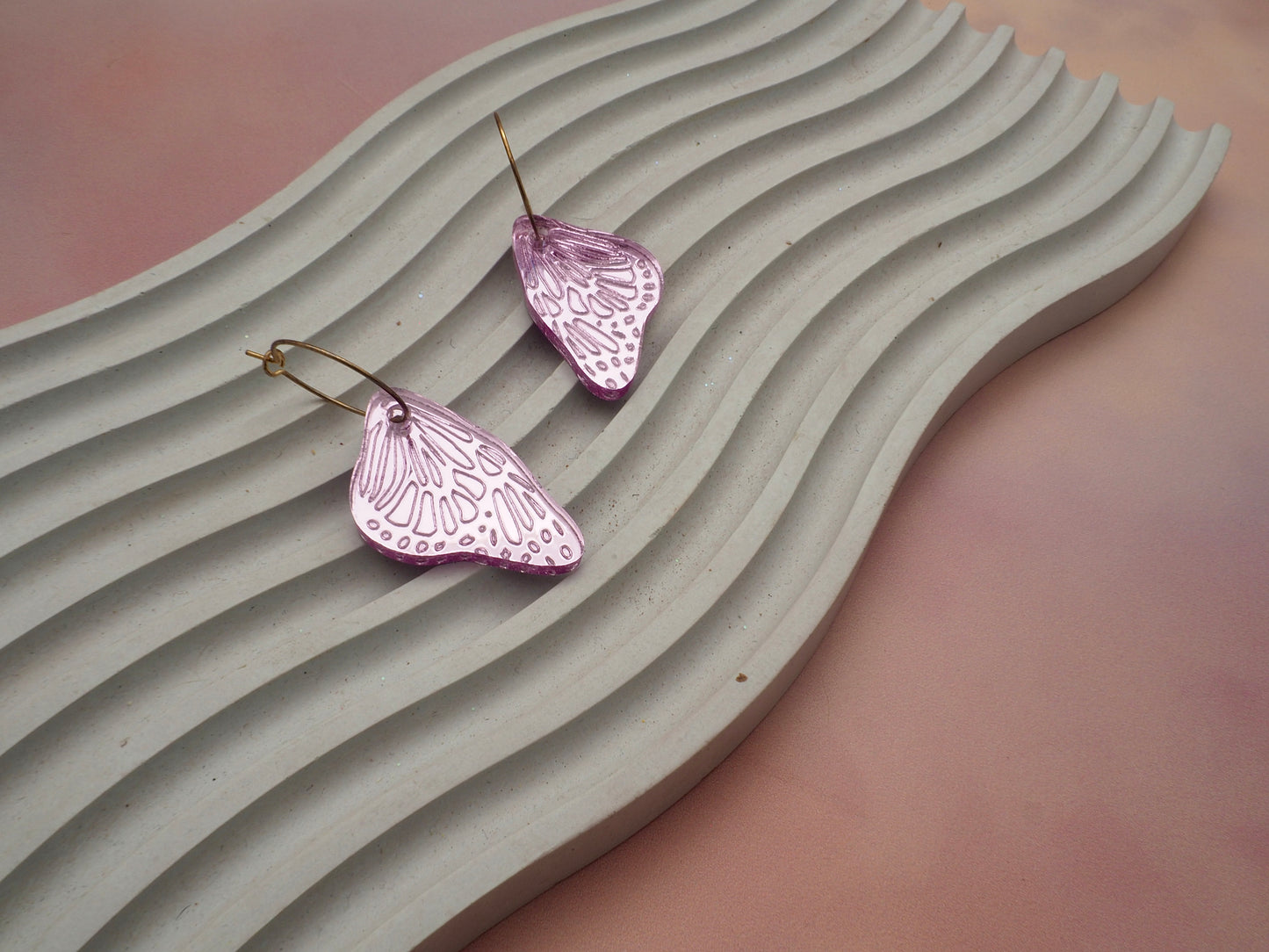 Butterfly Wing acrylic earrings