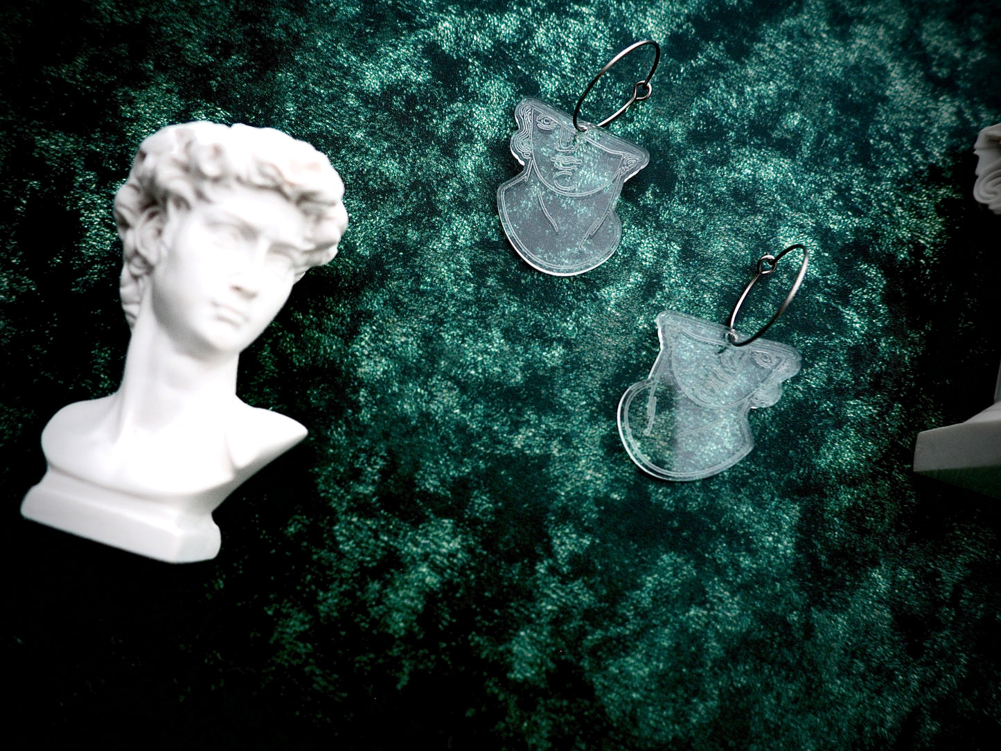 Pompeii sculpture remnant earrings