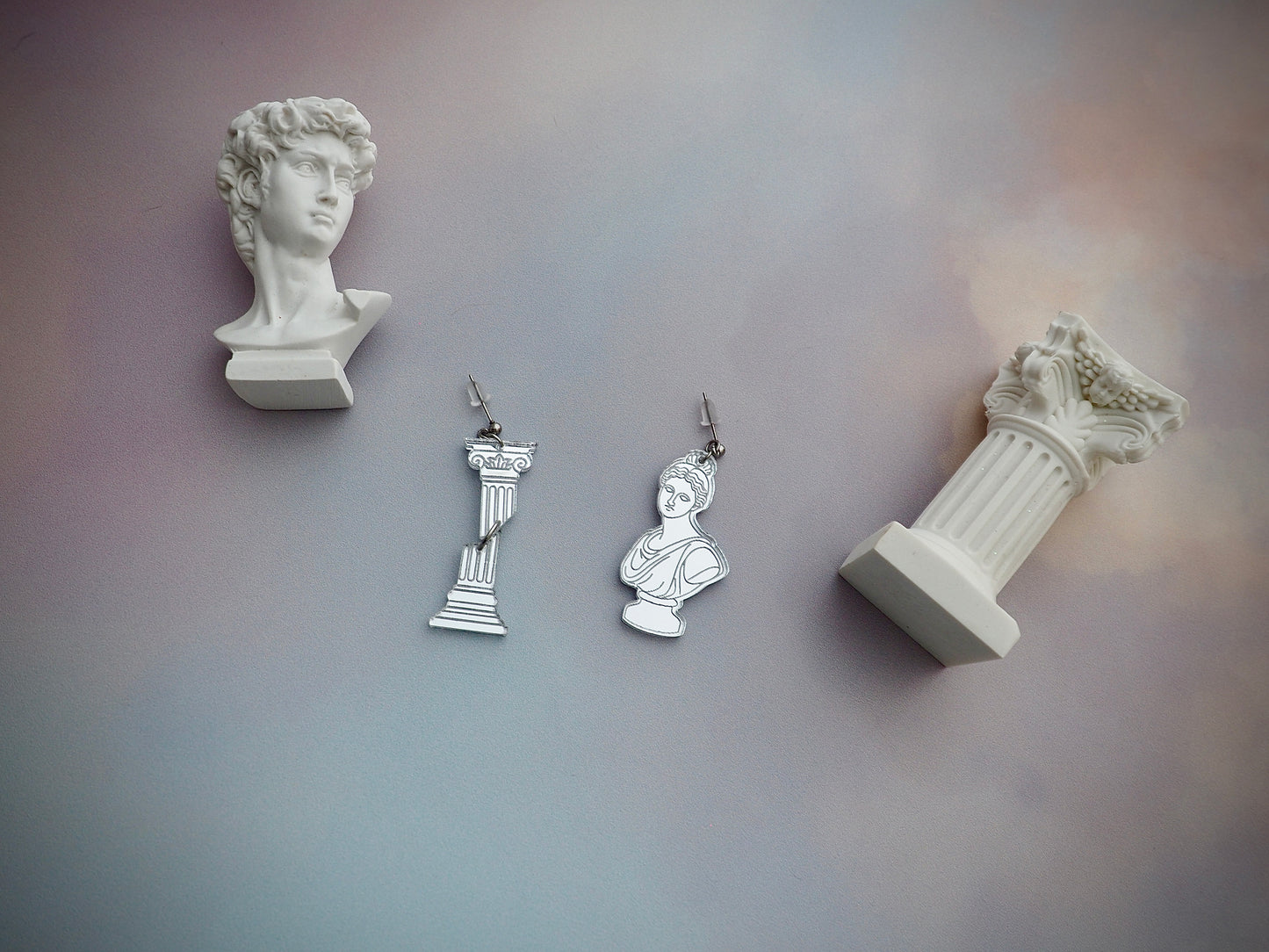 Ruins of Pompeii earrings