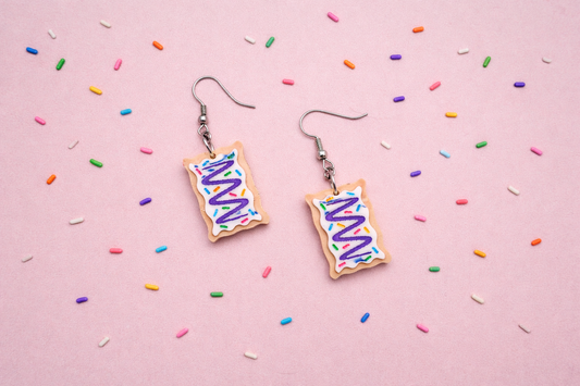 Toaster Pastry acrylic earrings