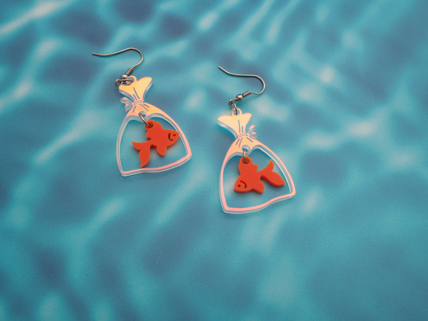 Fish in a Bag earrings