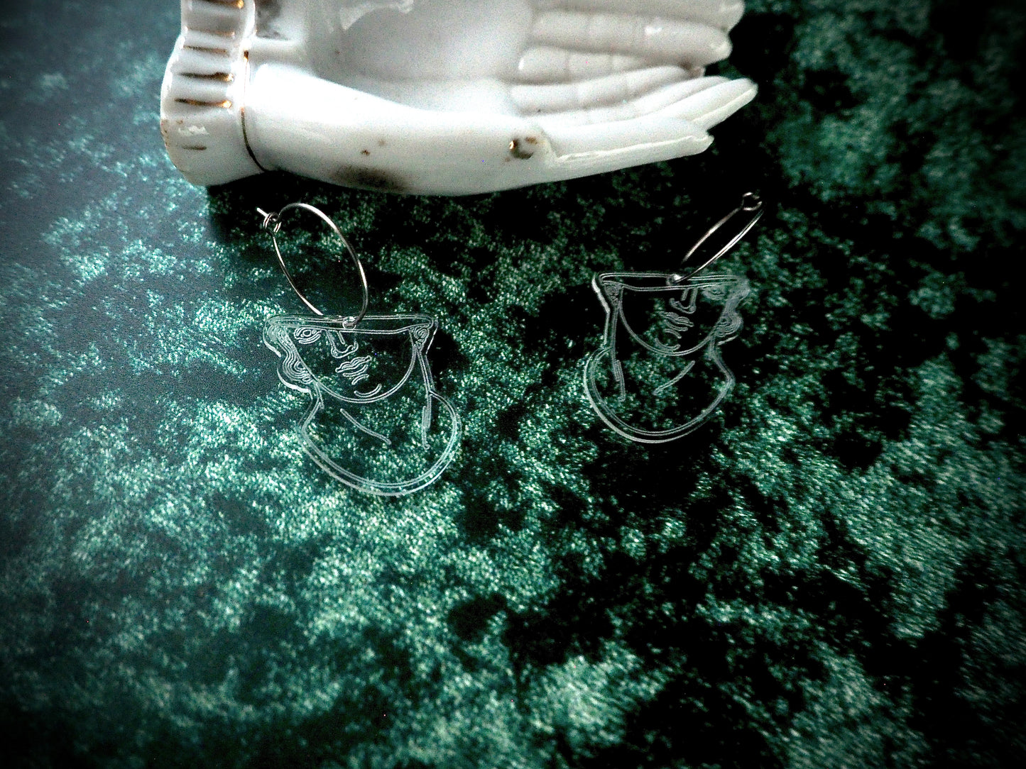 Pompeii sculpture remnant earrings