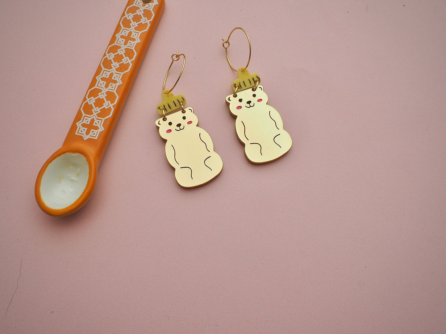 Honey Bear earrings