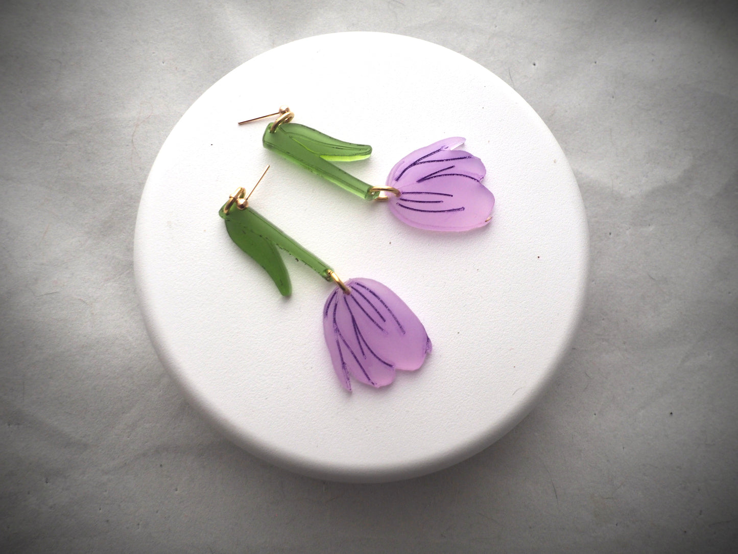 Tulip acrylic earrings