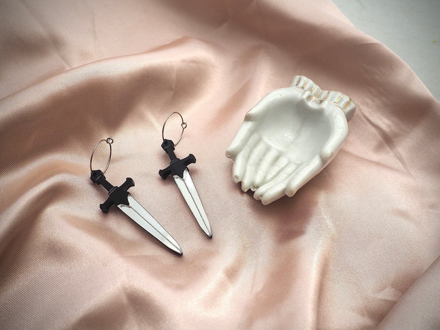 Medieval Sword acrylic earrings