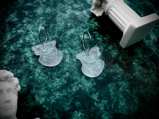 Pompeii sculpture remnant earrings