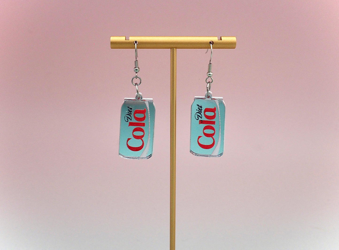 Diet Cola acrylic earrings