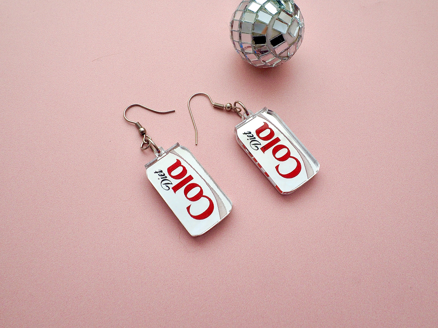 Diet Cola acrylic earrings