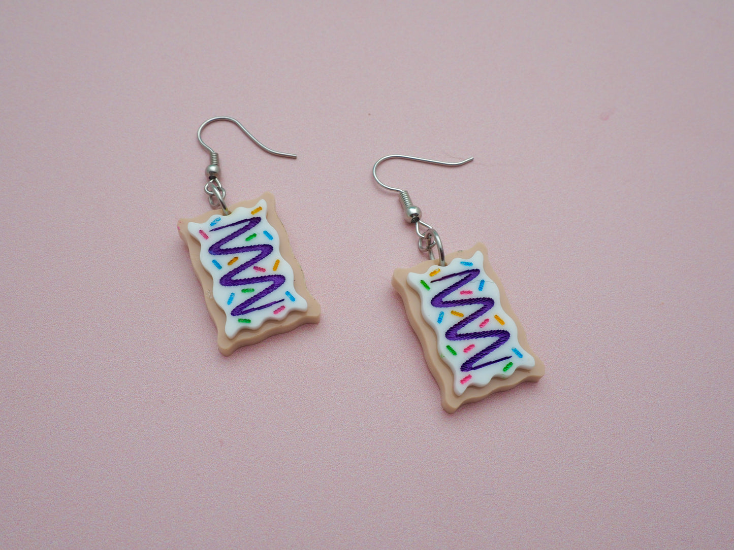 Toaster Pastry acrylic earrings