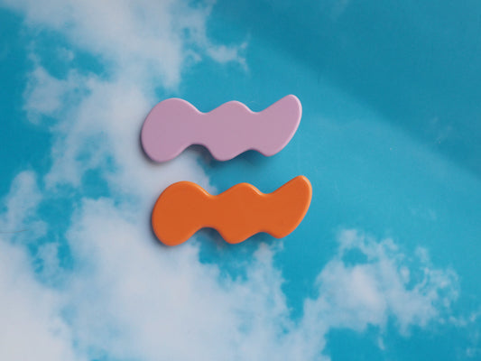 Squiggle Hair Clip set