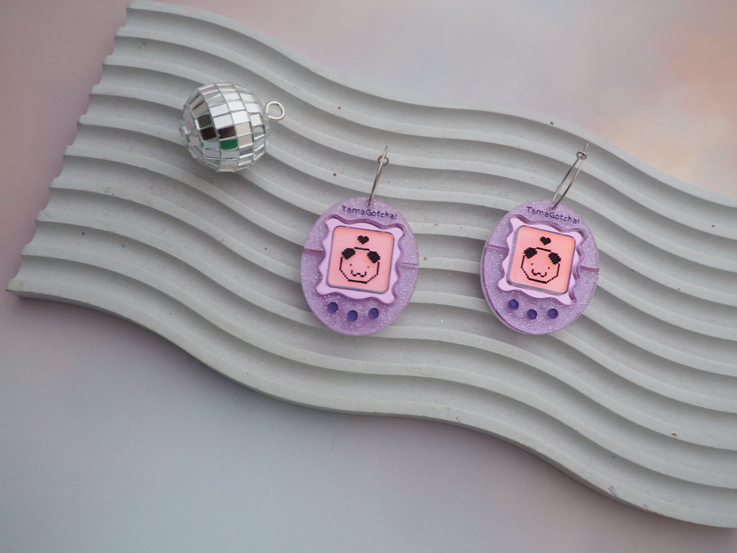 TamaGotcha! Inspired Acrylic Earrings