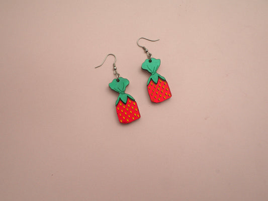 Retro Strawberry Candy earrings