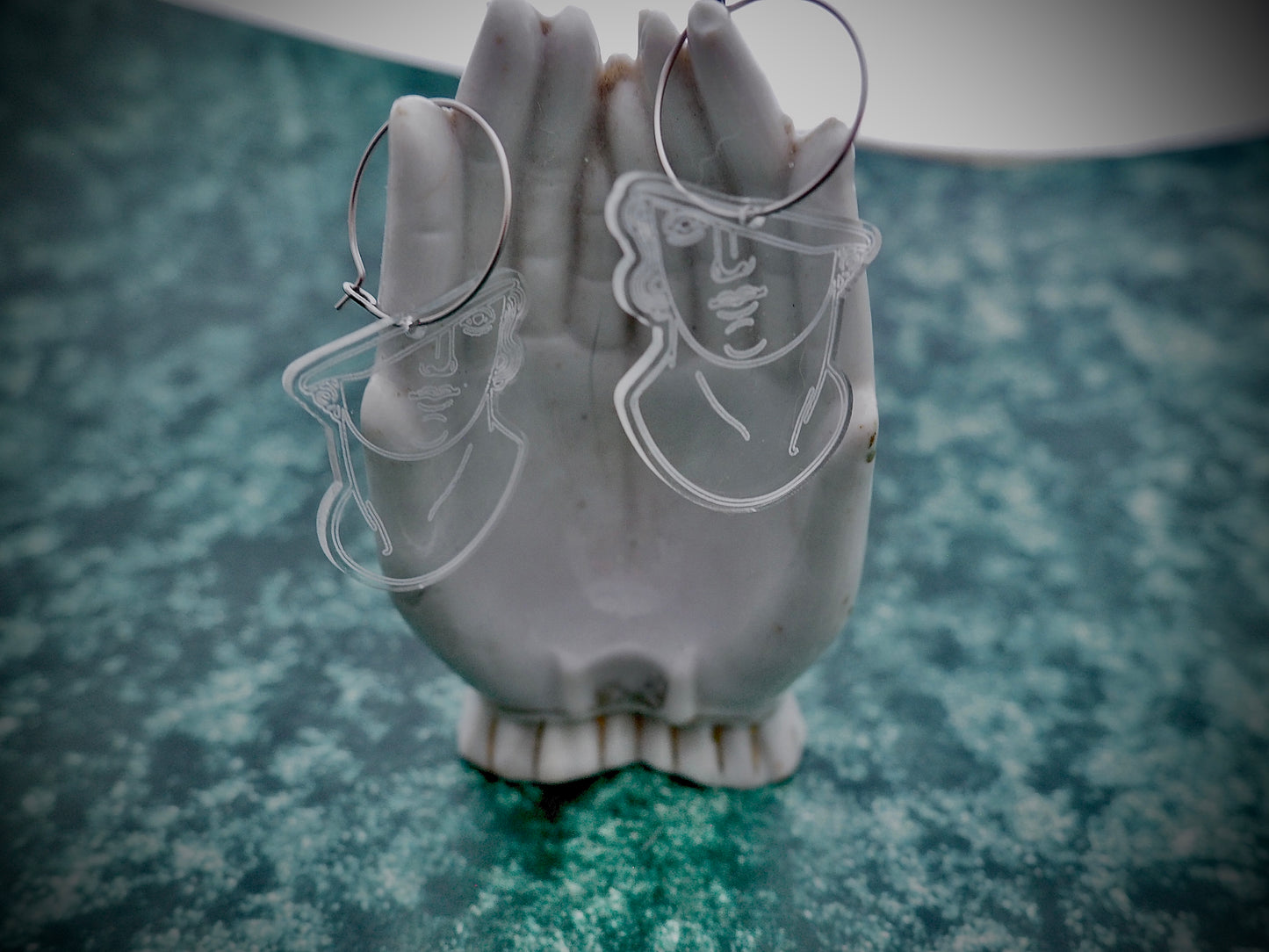 Pompeii sculpture remnant earrings