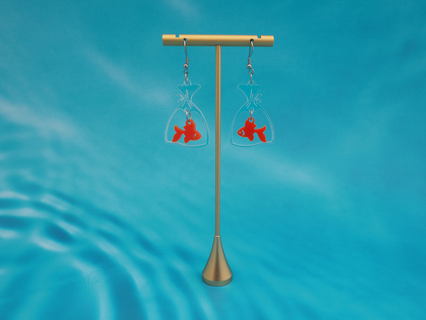 Fish in a Bag earrings