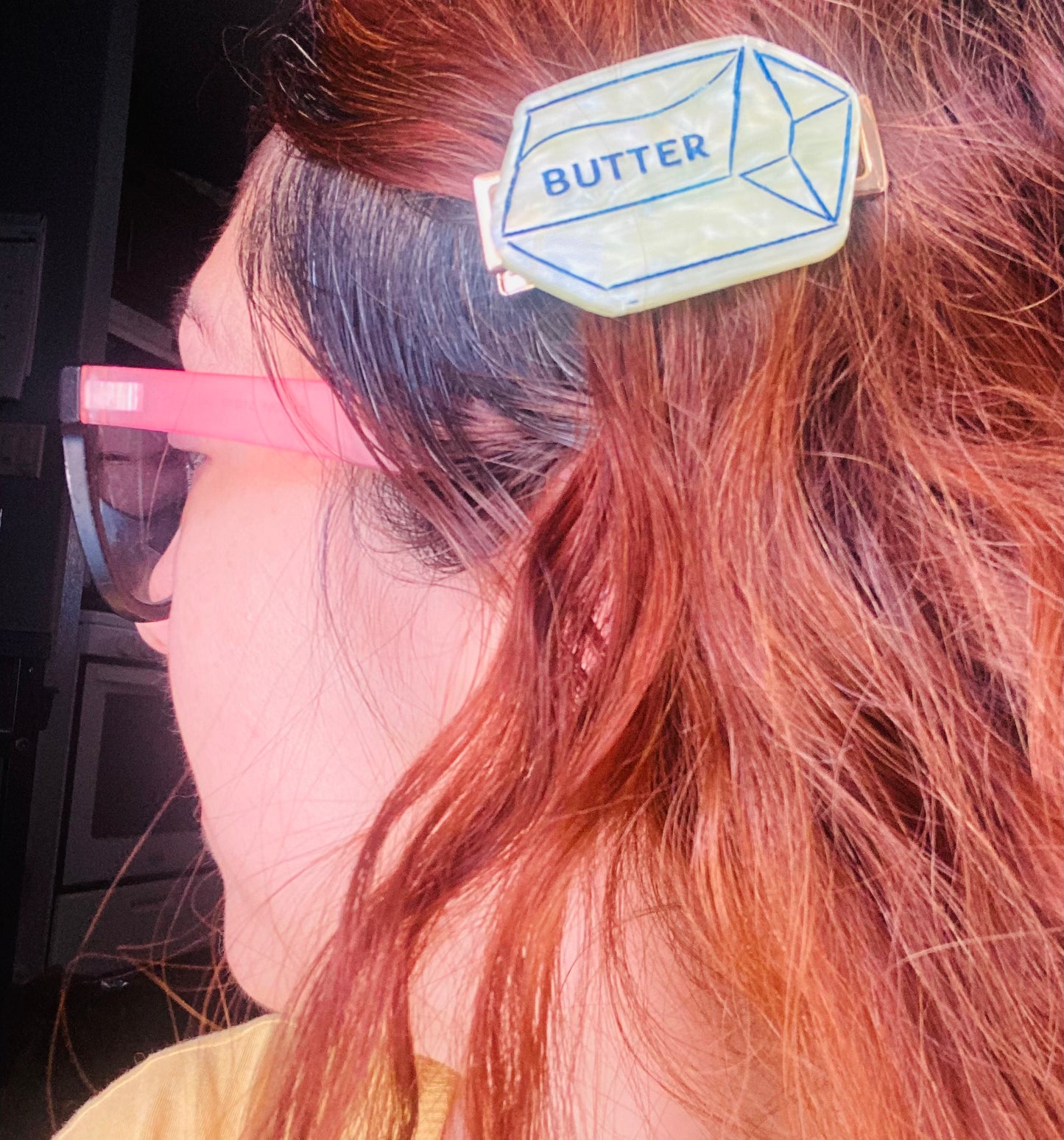 Butter Is Life Hair clip