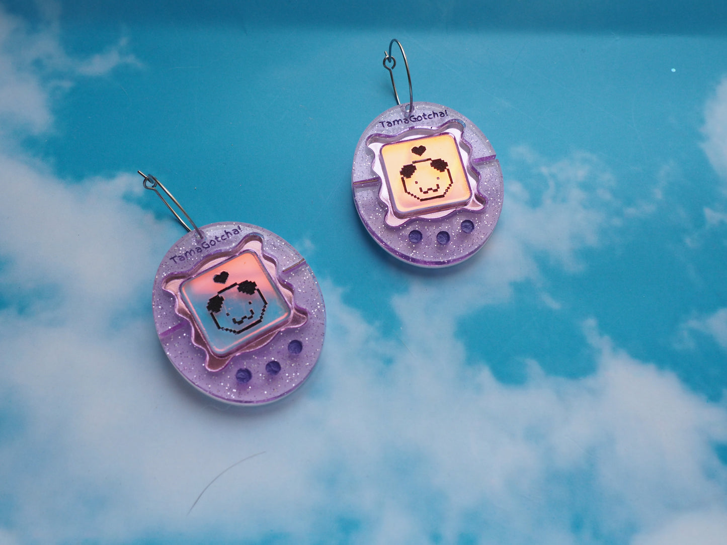 TamaGotcha! Inspired Acrylic Earrings