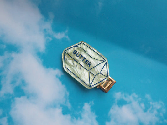 Butter Is Life Hair clip