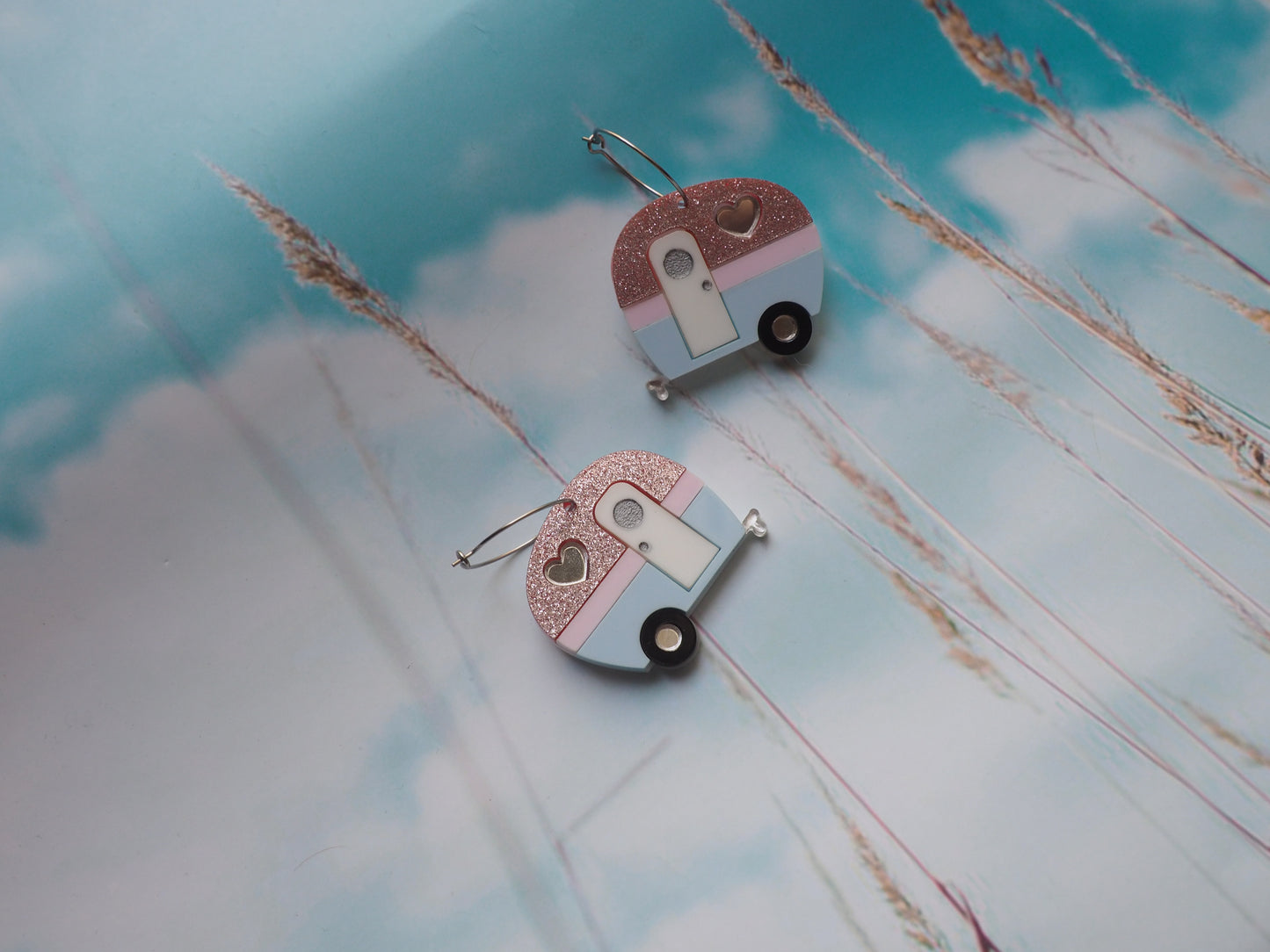Retro Camper Acrylic Earrings