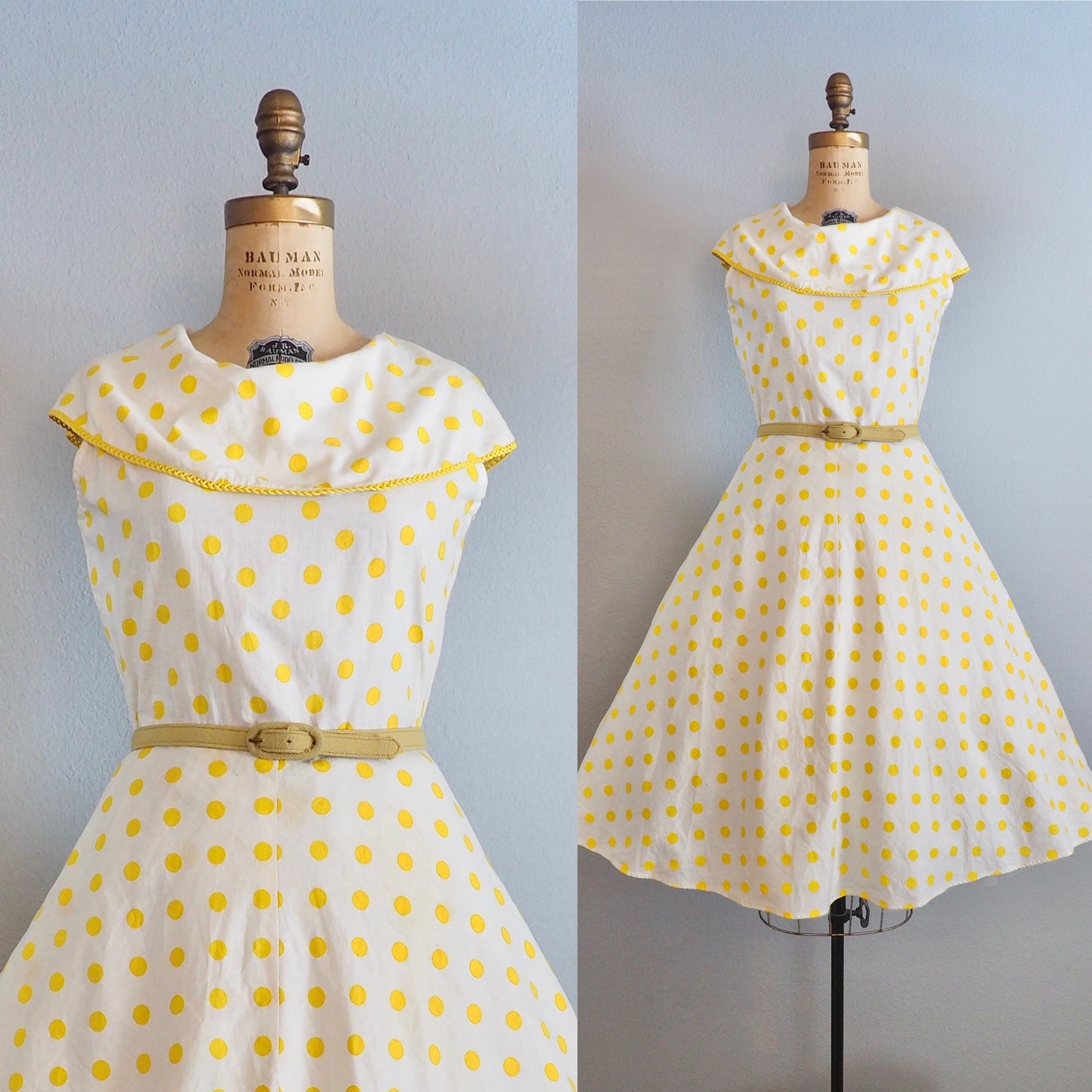 1960’s polka dot dress—M