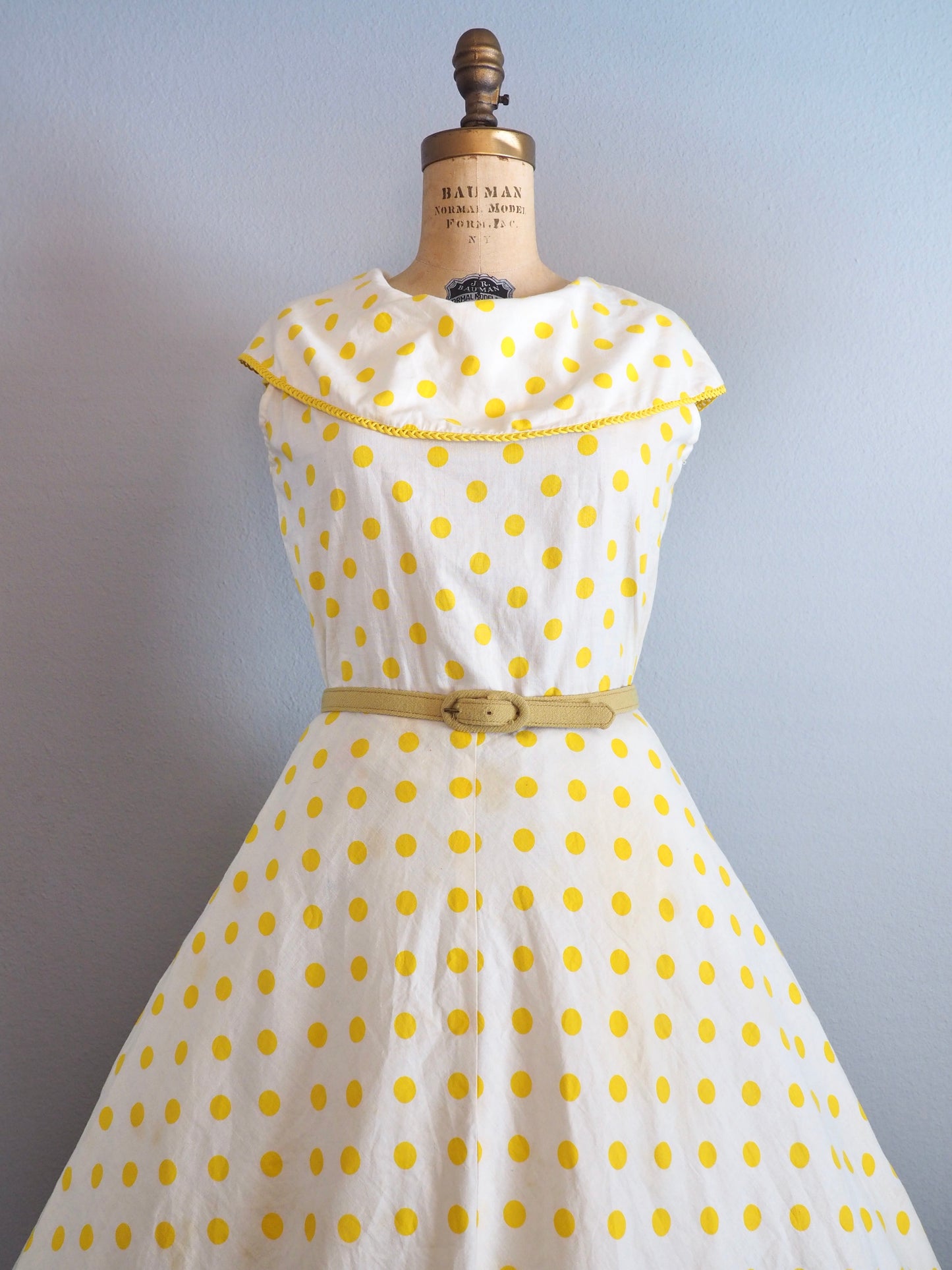 1960’s polka dot dress—M