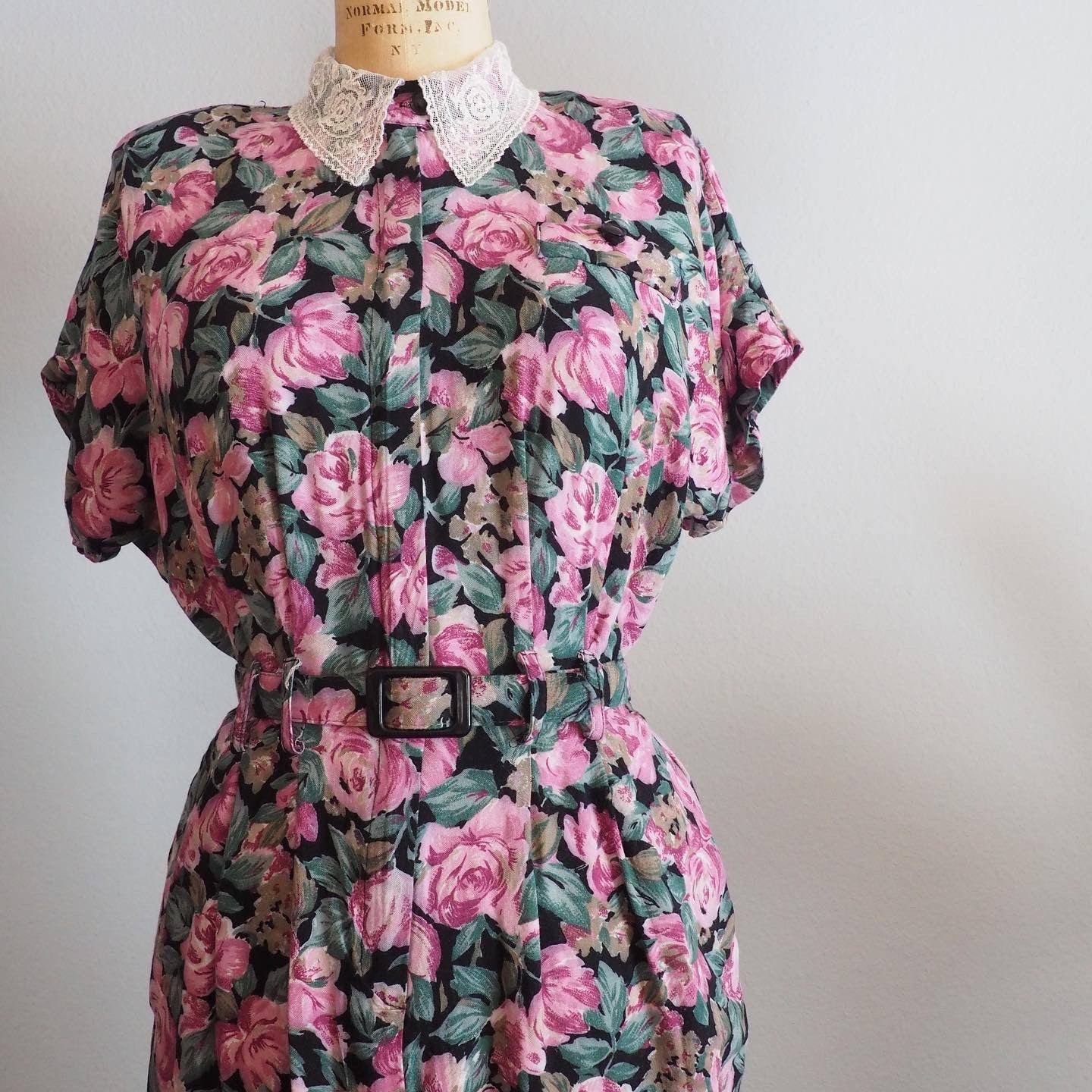 1980’s does 40’s floral dress—S/M